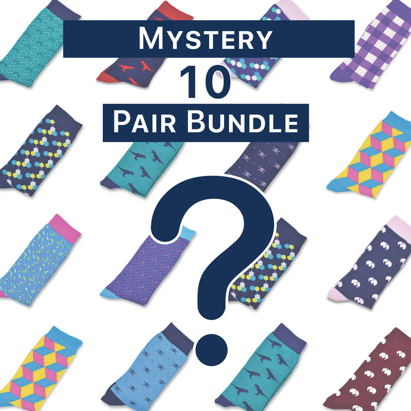 Mystery 10 Pair Crew Sock Bundle