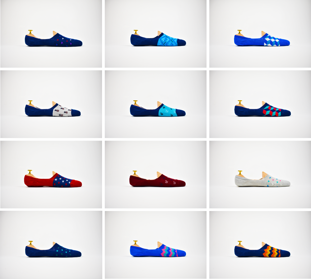 Mystery 12 Pair No-Show Sock Bundle