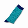 Colorful Pandora Dark Navy Blue and Forest Green Bamboo Socks with Argyle Design