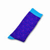Colorful Pandora Light Blue, Pink, Purple Bamboo Socks with Argyle Design